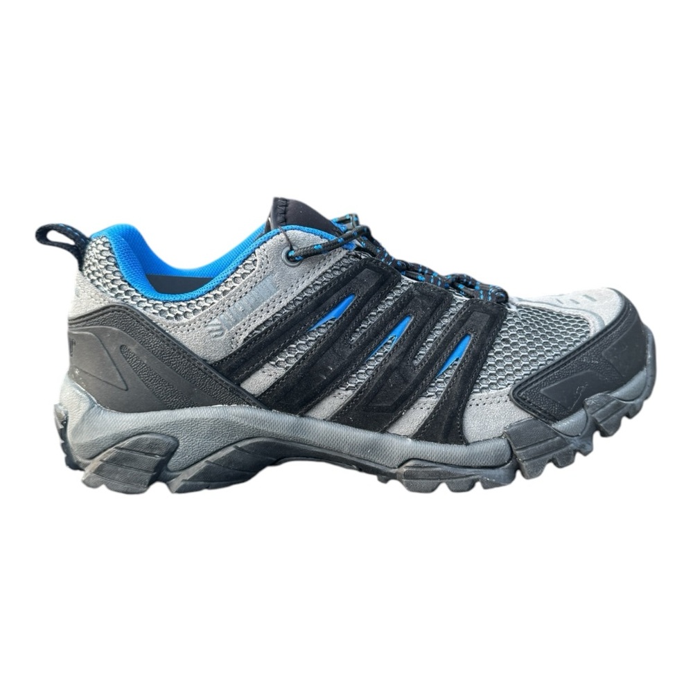 NEW! Blackhawk Terrain Low Hiking/Walking Shoes Leather Slate Blue Mens …